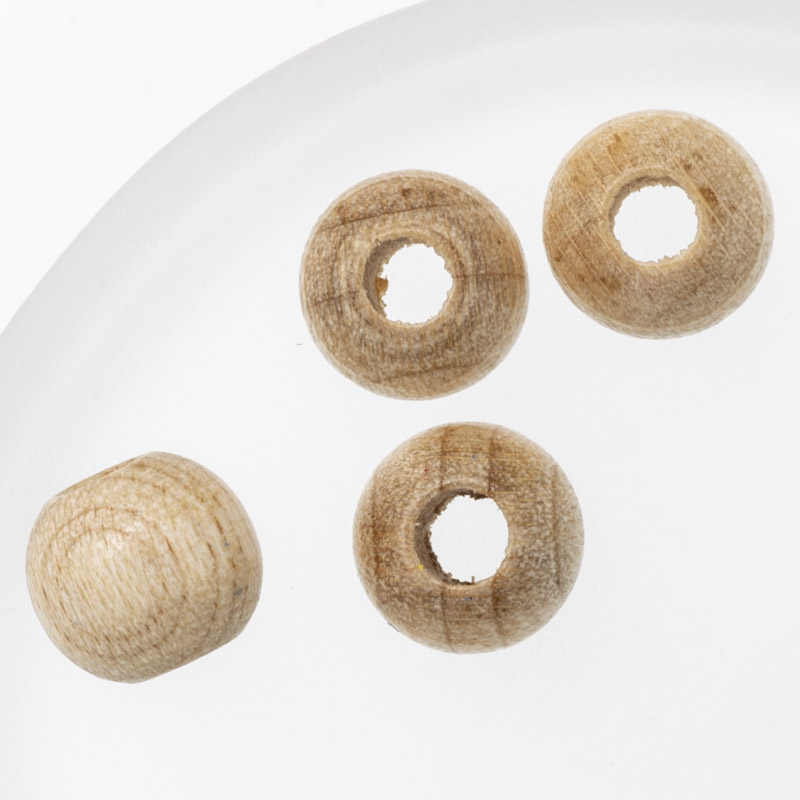 ウッドビーズ（太穴）|H6766〜H7718|8mm 太穴〜15/6mm 太穴|白,生成,赤